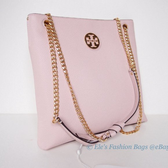 NWT Tory Burch Everly Swingpack Pink Leather Convertible Shoulder Bag Crossbody - Picture 5 of 16